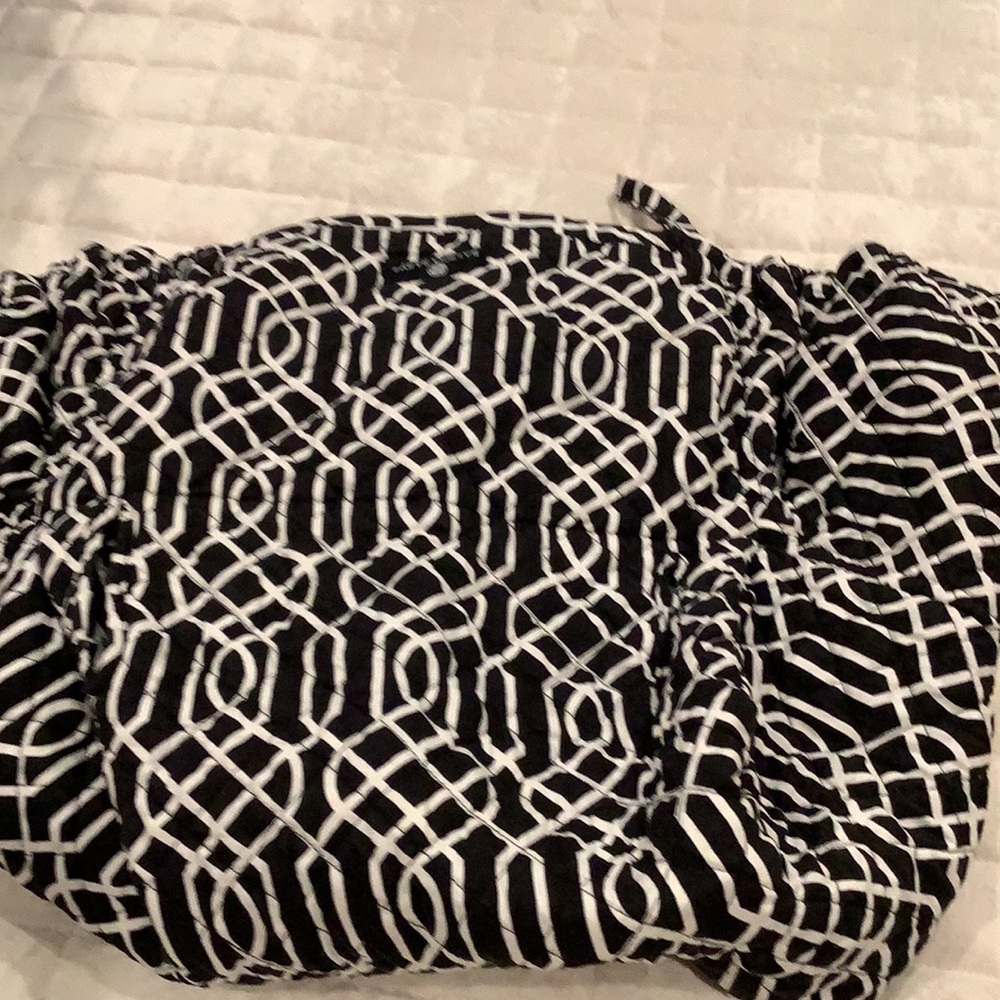 Kids Black and White Geometric baby grocery cart cover- Balboa